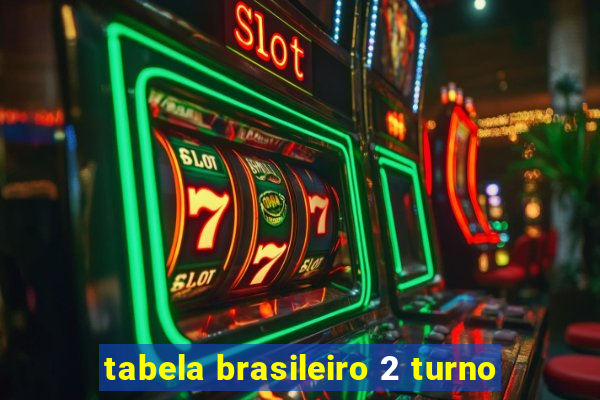tabela brasileiro 2 turno